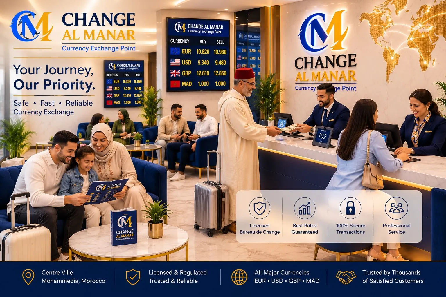 Change Al Manar Night View Signage
